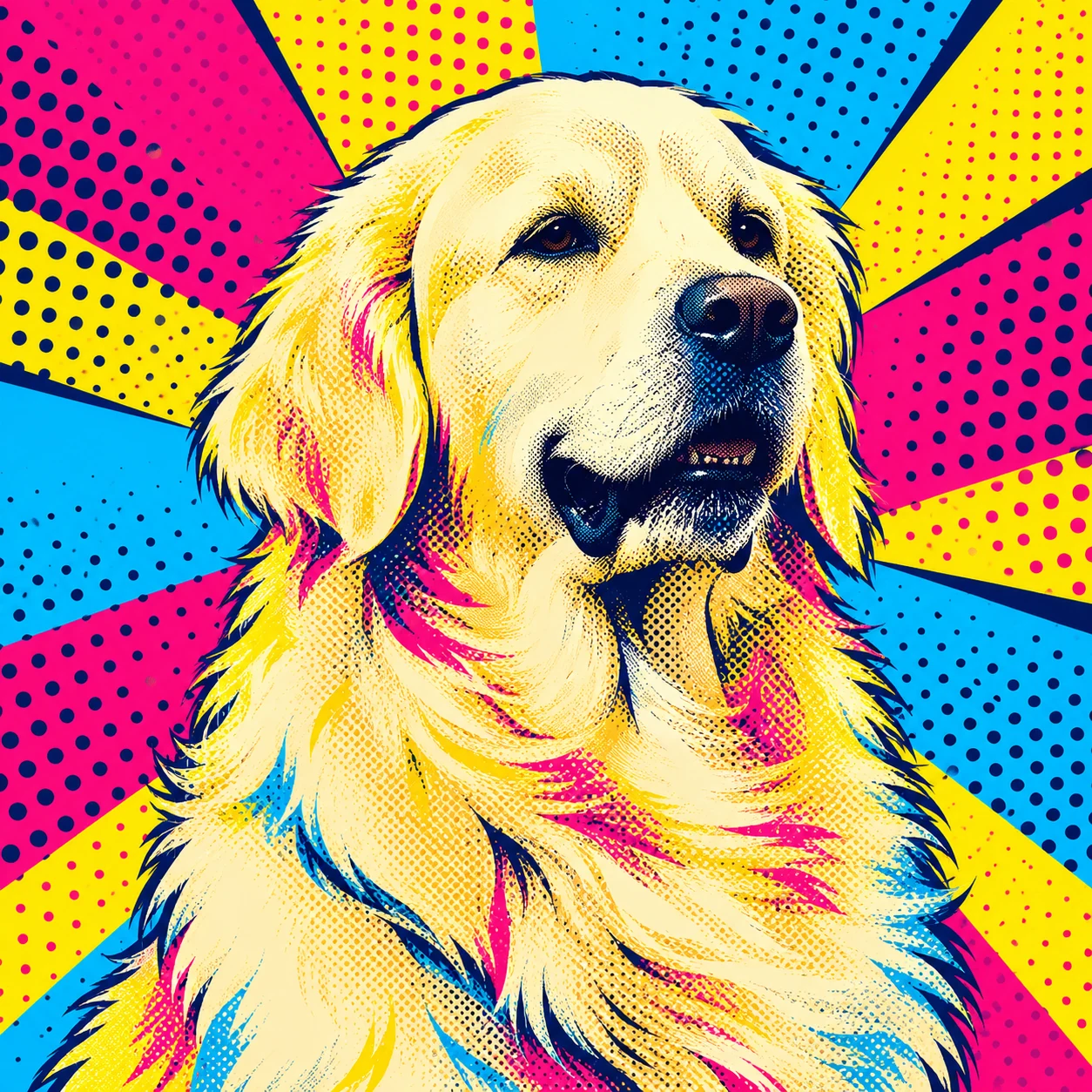 Exemplu de portret pop art
